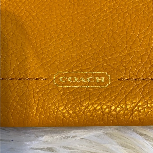 Orange Coach Wristlet - Picture 2 of 4